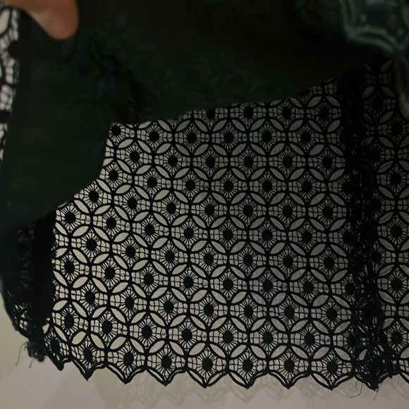 Zara green lace frill top - M - Picture 5 of 7